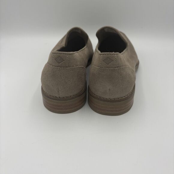 SPERRY WOMEN'S FAIRPOINT TAUPE SUEDE LOAFER SIZE: 9.5 Comfortable Stylish - Picture 4 of 8